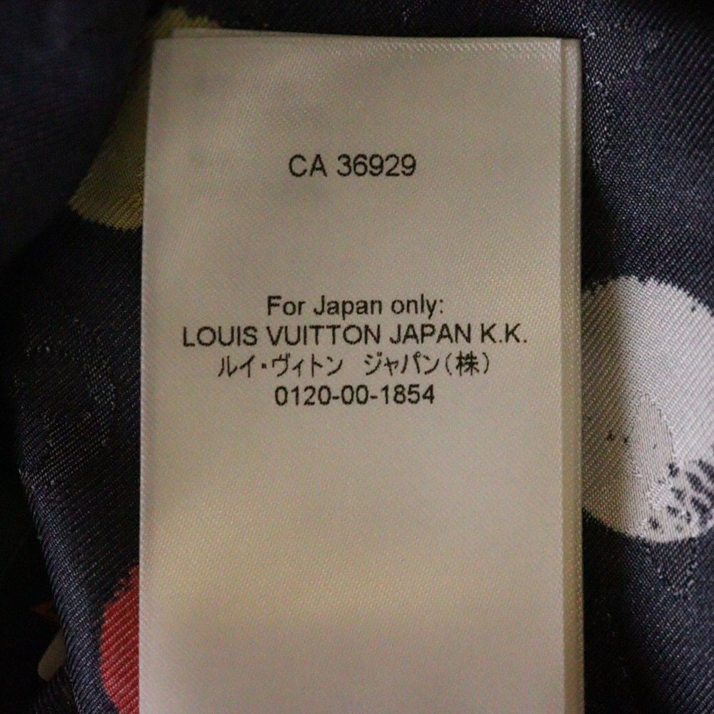ルイヴィトン 23SS ×YK L/S Pajama Shirt RW231J VD4 FOBL29 ×草間彌生 モノグラムドット柄シルク長袖シャツ レディース ブラック/マルチ LOUIS VUITTON (ルイヴィトン) 23SS ×YK L/S Pajama Shirt