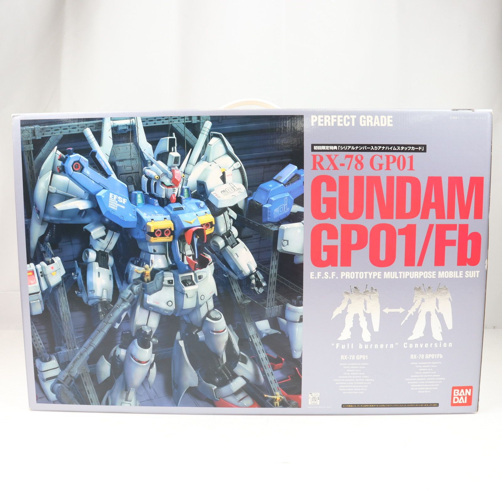初回限定特典付属 PG 1/60 RX-78GP01/Fb RX-78ガンダムGP01/FB 機動 