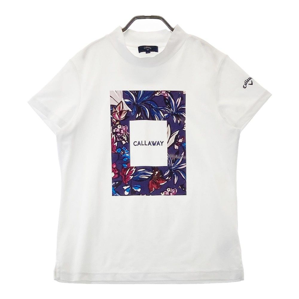 CALLAWAY キャロウェイ ハイネック 半袖Tシャツ ホワイト系
