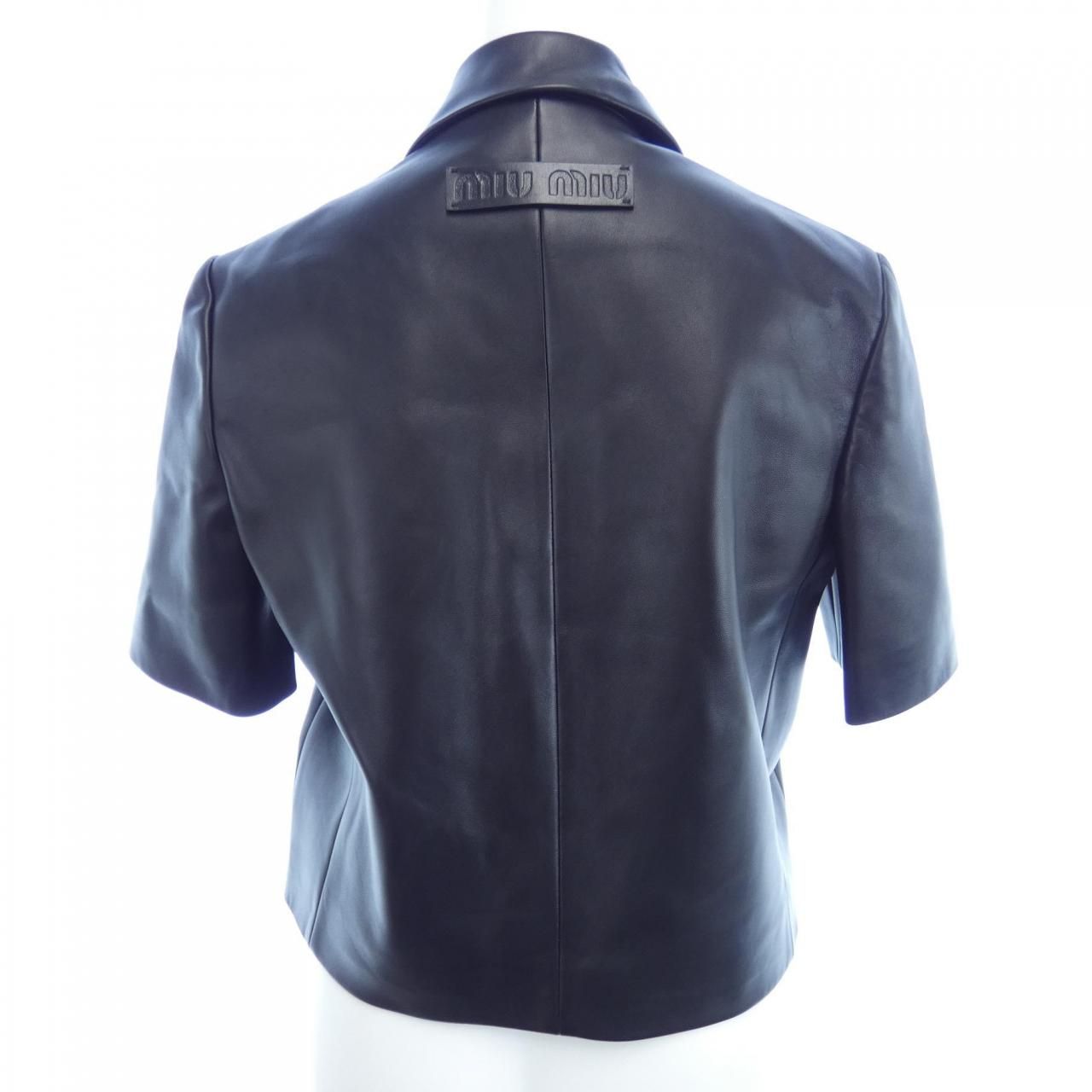 ミュウミュウ MIU MIU MPG483 S000 1395 レザージャケット