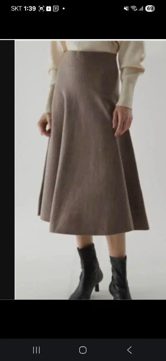 COS COS コス A ライン ミディ スカート