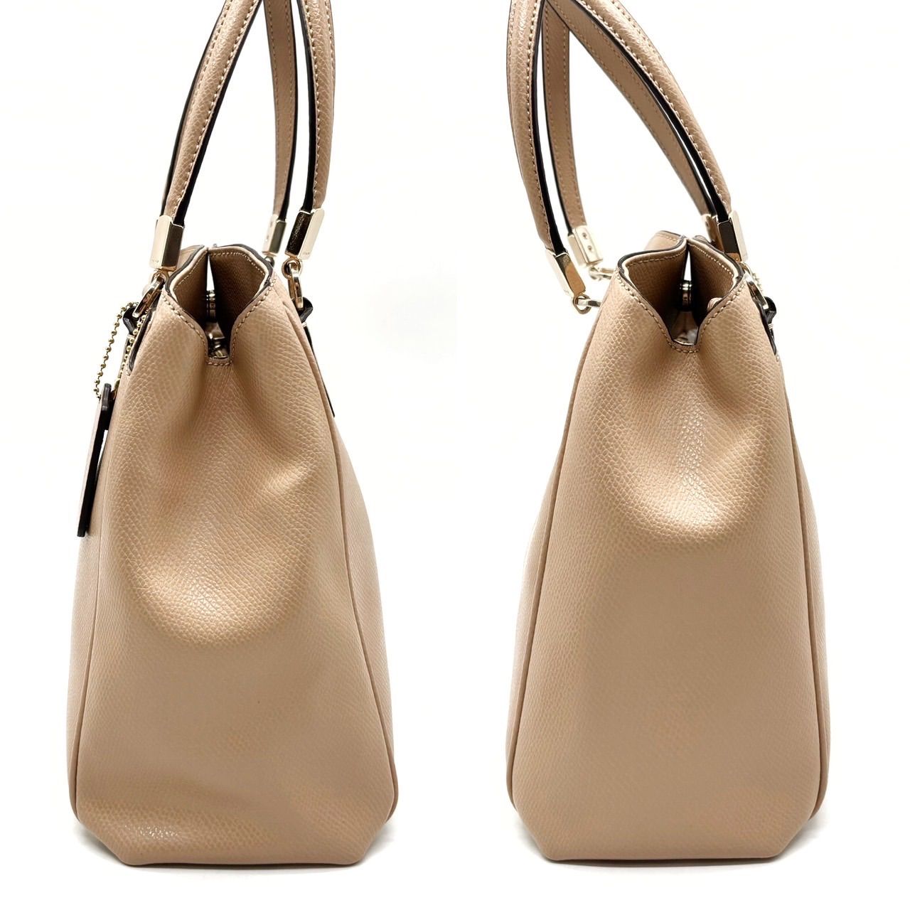 coach コーチ　マディソン　ゴールド COACH コーチ マディソン ベージュ ゴールド金具 レザー トート