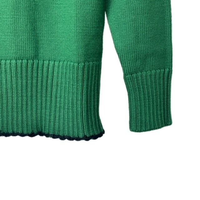未使用品 メゾンマルジェラ Maison Margiela 21AW ボートネック ニット Knitwear XL S050-MM MALE RTW AVP XL 緑 グリーン S50GP0257■GY33 21AW ボートネック ニット Knitwear XL S050-MM MALE RTW AVP XL