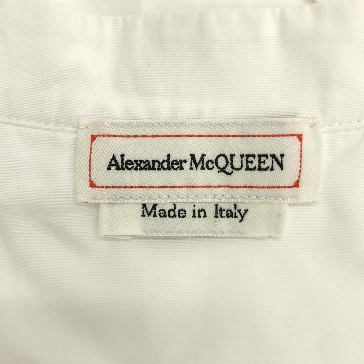 ALEXANDER MCQUEEN / アレキサンダーマックイーン | コットン ギャザー ブラウス シャツ | 42 | ホワイト | レディース Alexander McQueen - ALEXANDER MCQUEEN / アレキサンダーマックイーン