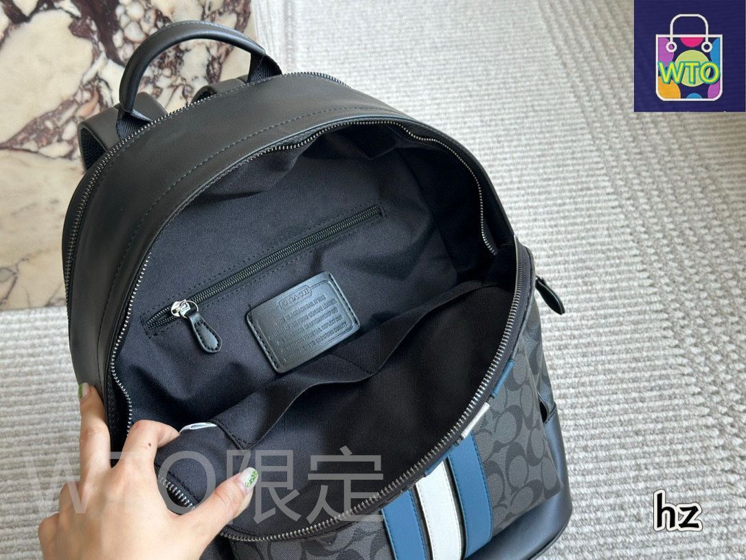 COACH コーチ レザー ダブルジッパー　バッグパック COACH コーチ レザー ダブルジッパー バッグパック COACH レザー