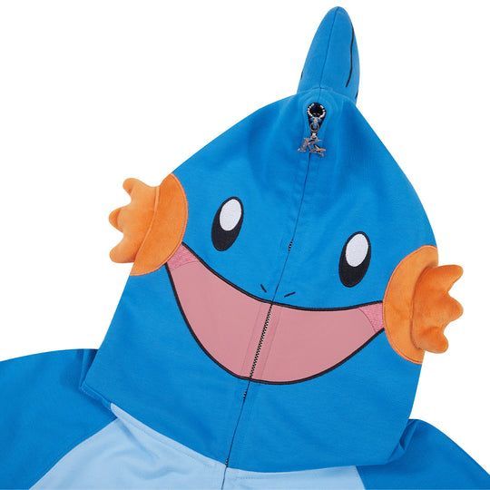 WCS2023yokohamaポケモンキャラクターフルジップパーカー KaKazzy】ミズゴロウ ポケモン フルジップ パーカー 男女着用可 ユニ