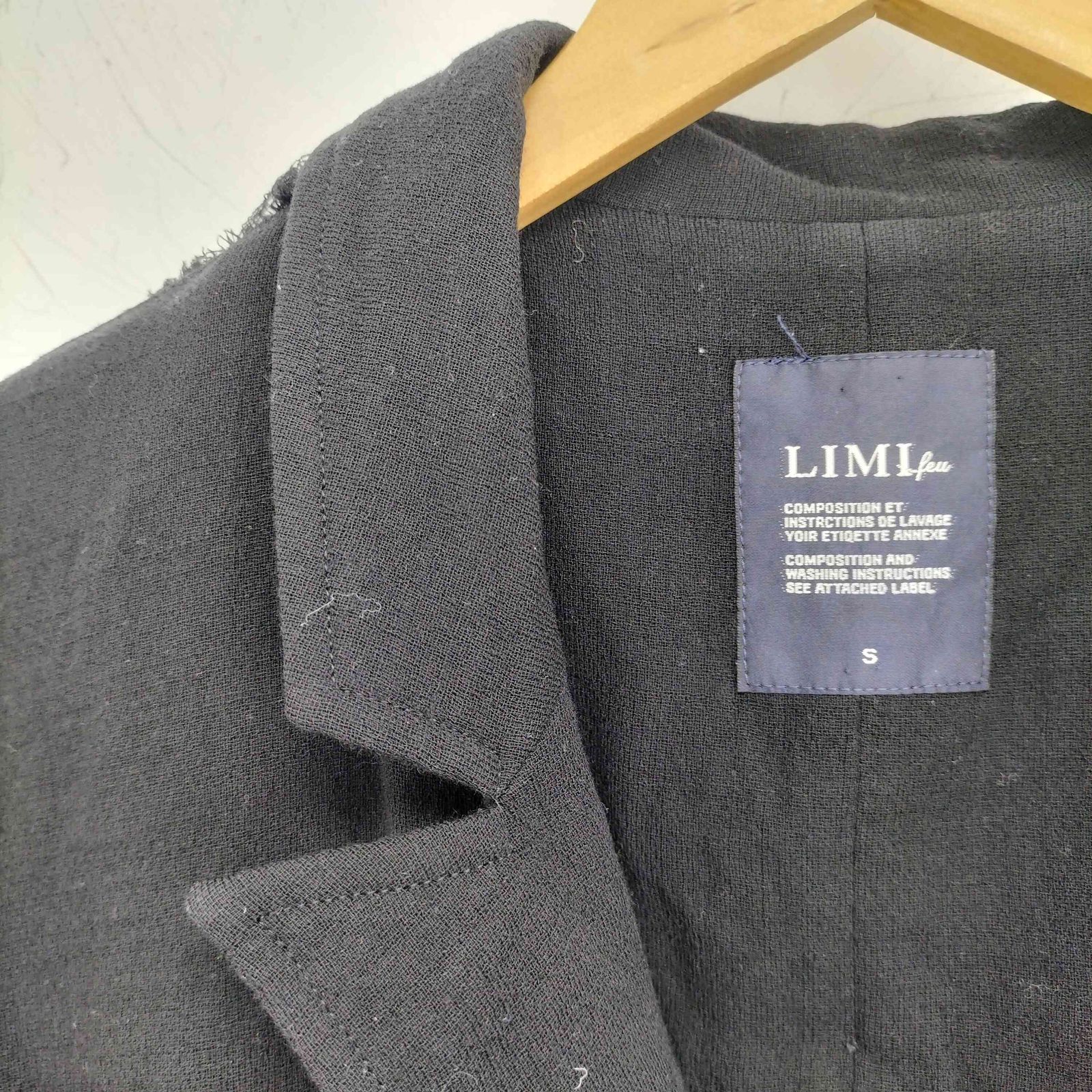 LIMI feuビッグラペル デザインジャケット S LIMI feu × Lee 20th anniversary collaboration A/W 22 | Yohji