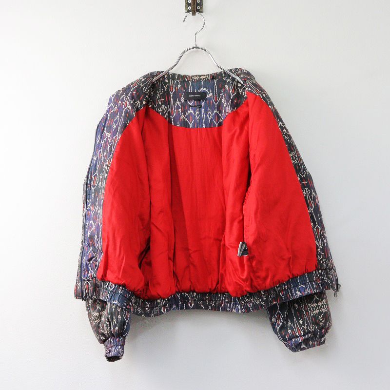 美品　イザベルマラン　中綿ブルゾン イザベル マラン ISABEL MARANT 総柄 ヴィンテージ加工 中綿