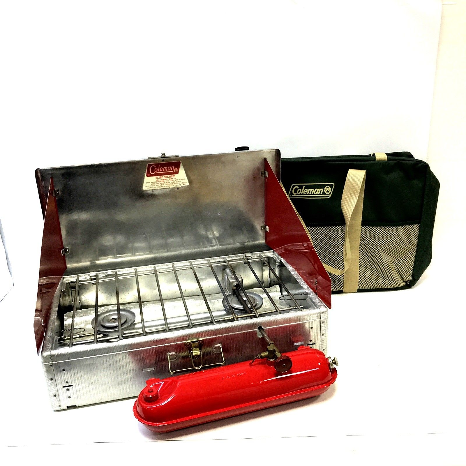 Coleman コールマン ホワイトガソリン ツーバーナー 442A スタンド付き アウトドア用品 キャンプ用品 BBQ コンロ TA3369