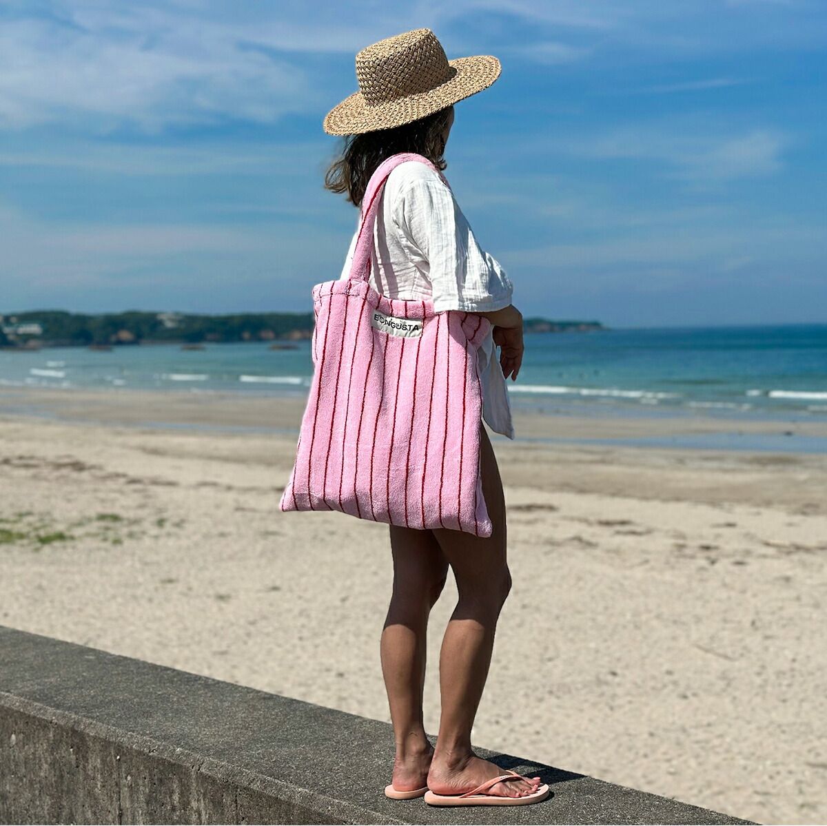 □BONGUSTA ボングスタ トートバッグ NARAM TOTEBAG ストライプ