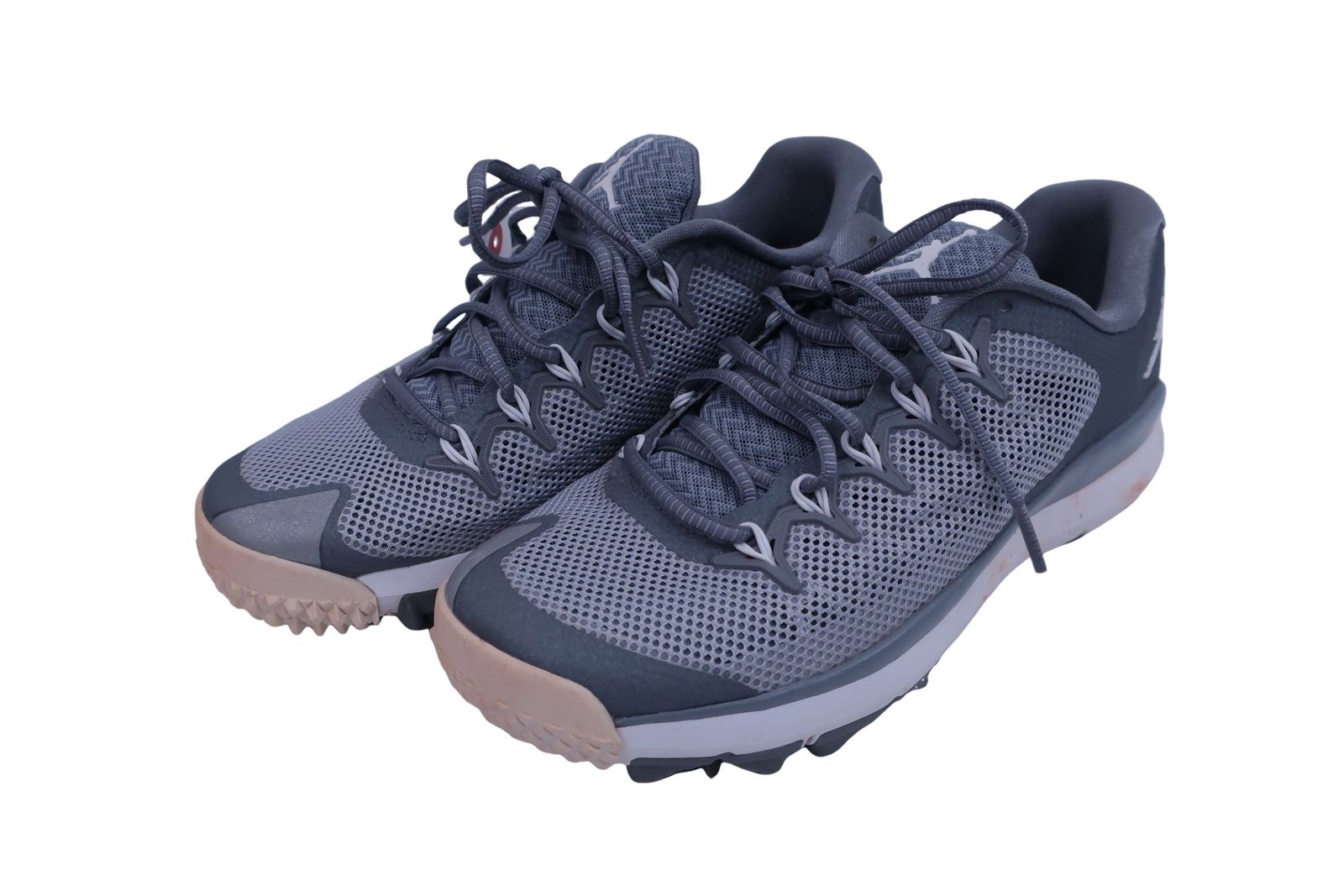 【美品】NIKE GOLF(ナイキゴルフ) ジョーダンフライトランナーゴルフシューズ グレー メンズ 26.0cm 799863-003 ゴルフ用品 2410-0529