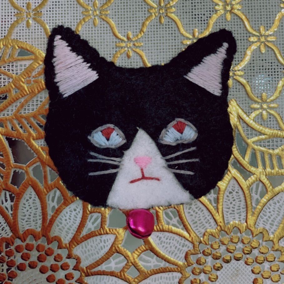 楽天市場 フレーム ハンドメイド 刺繍フレーム 花火と見上げる猫 