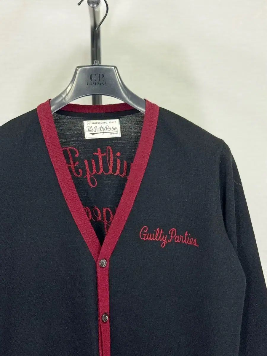 GUILTY PARTIES ブラック カーディガン WACKO MARIA(ワコマリア