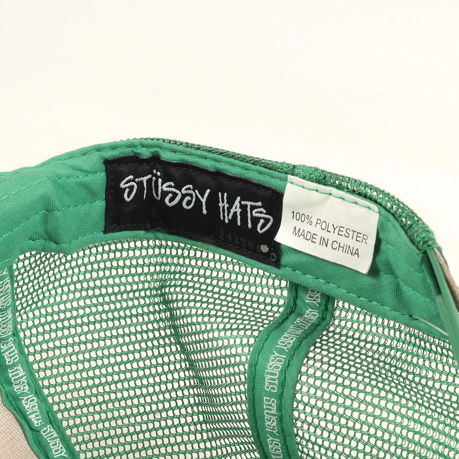 新品 STUSSY ステューシー キャップ 00s ワッペンロゴ メッシュ
