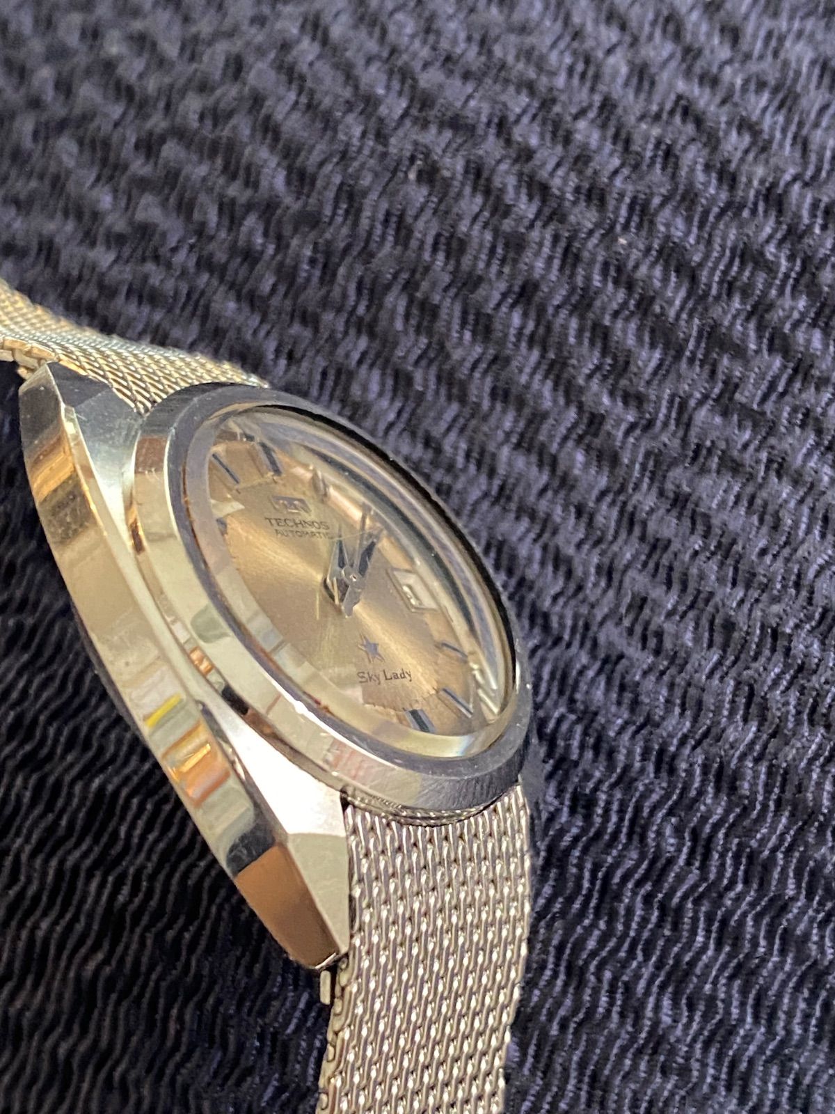 時計】【稼働品】TECHNOS AUTOMATIC SKY LADY テクノス スカイ