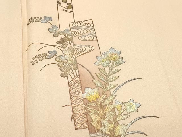 平和屋本店□希少 金彩友禅 卓越技能者・名工・和田光正 振袖 仮絵羽