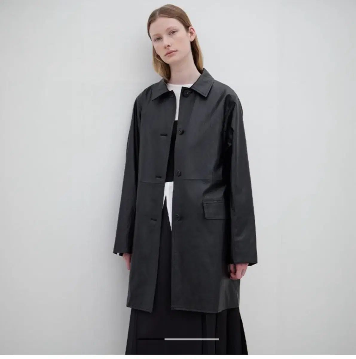 レバ levar faux leather half jacket