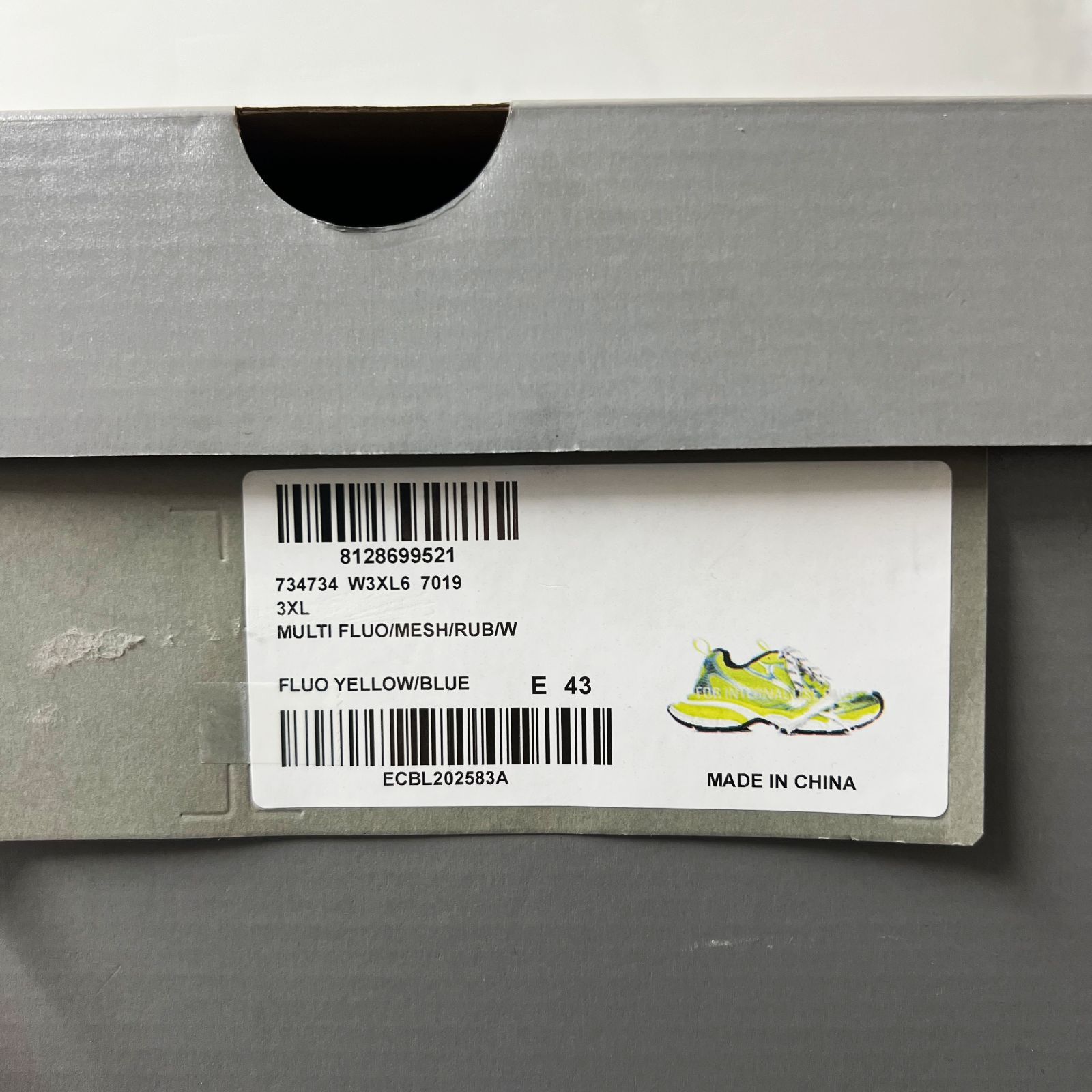 BALENCIAGA バレンシアガ 3XL Sneakers in Fluo Yellow