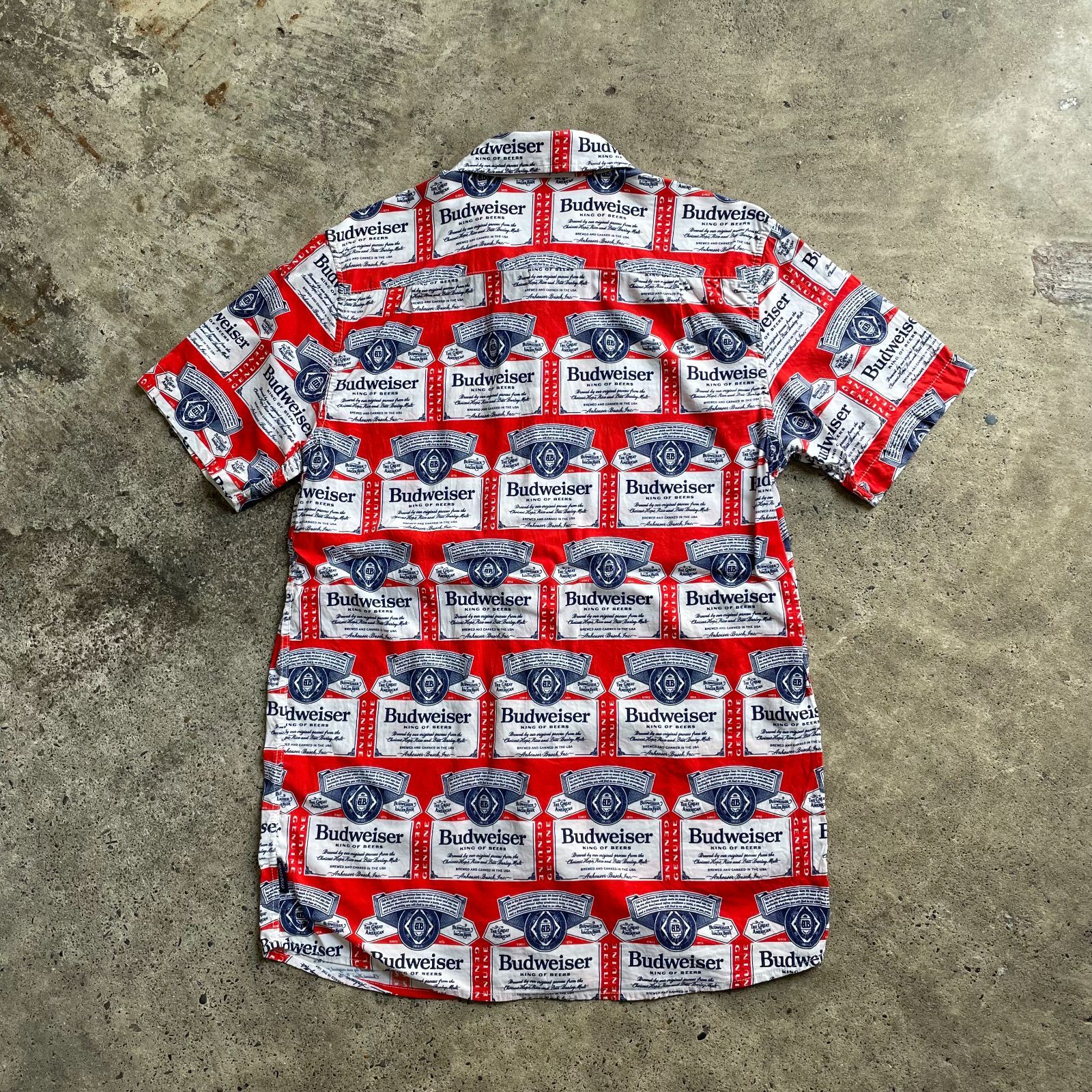 バドワイザー 総柄 シャツ オリジナル 古着 ヴィンテージ 希少 バドワイザー 総柄 シャツ オリジナル 古着 ヴィンテージ 希少