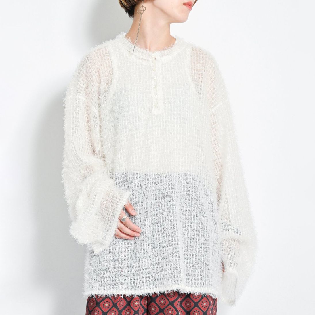 CITYSHOP (シティショップ) FRINGE TULE PULL OVER