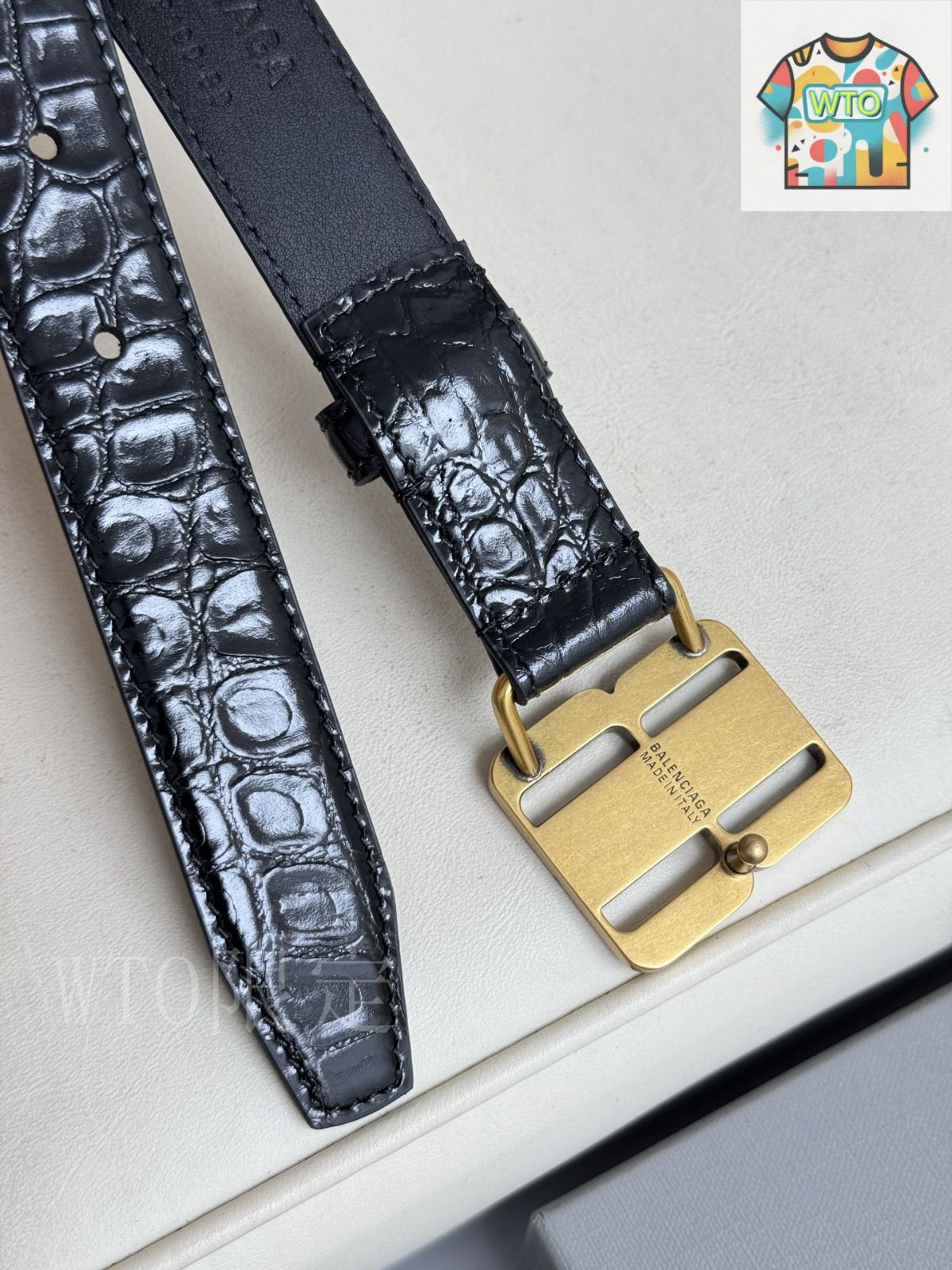 今日WTO】Balenciaga スタイリッシュレザーベルト-PH93 - メルカリ