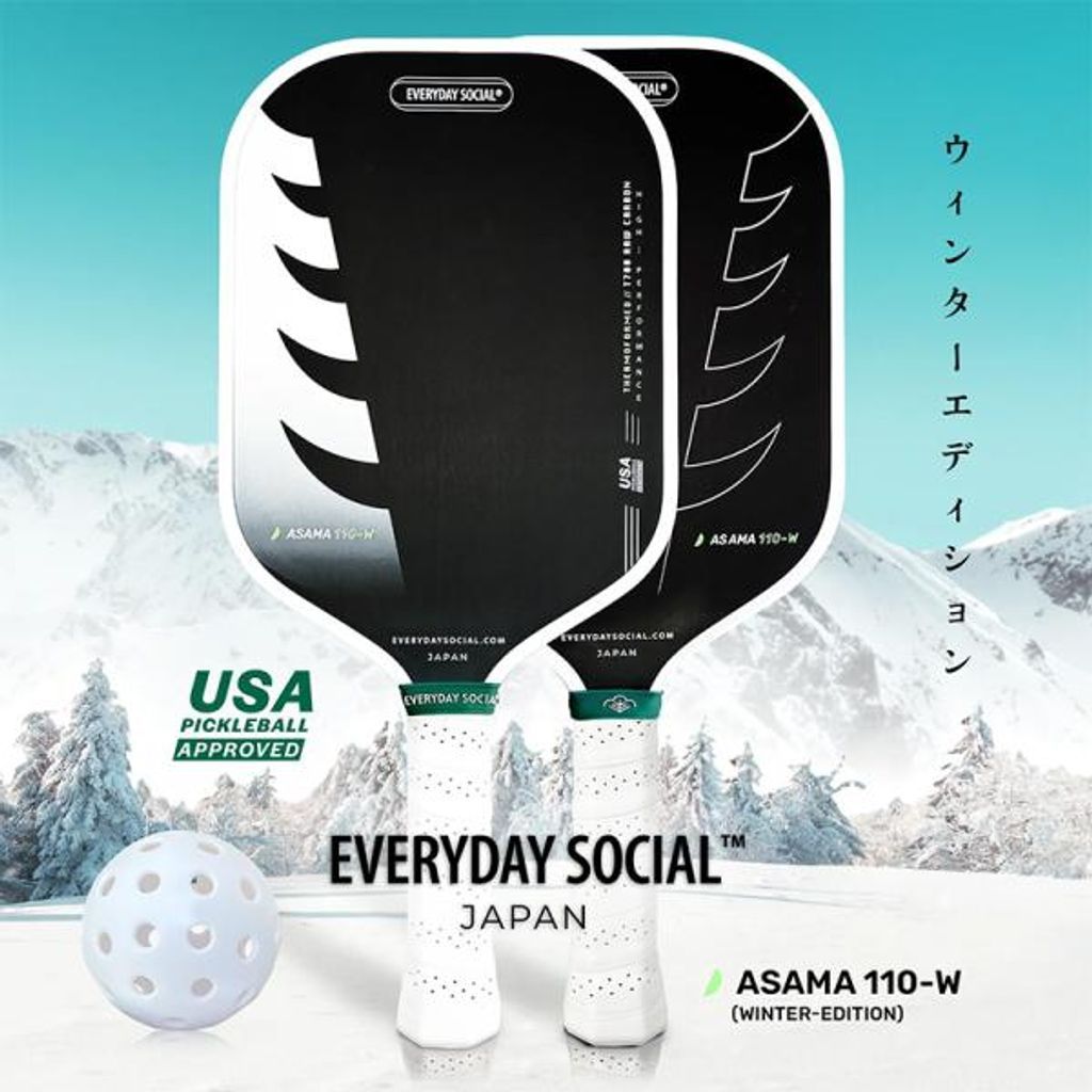 EVERYDAY SOCIAL ピックルボールパドル ASAMA 110-W Winter Edition