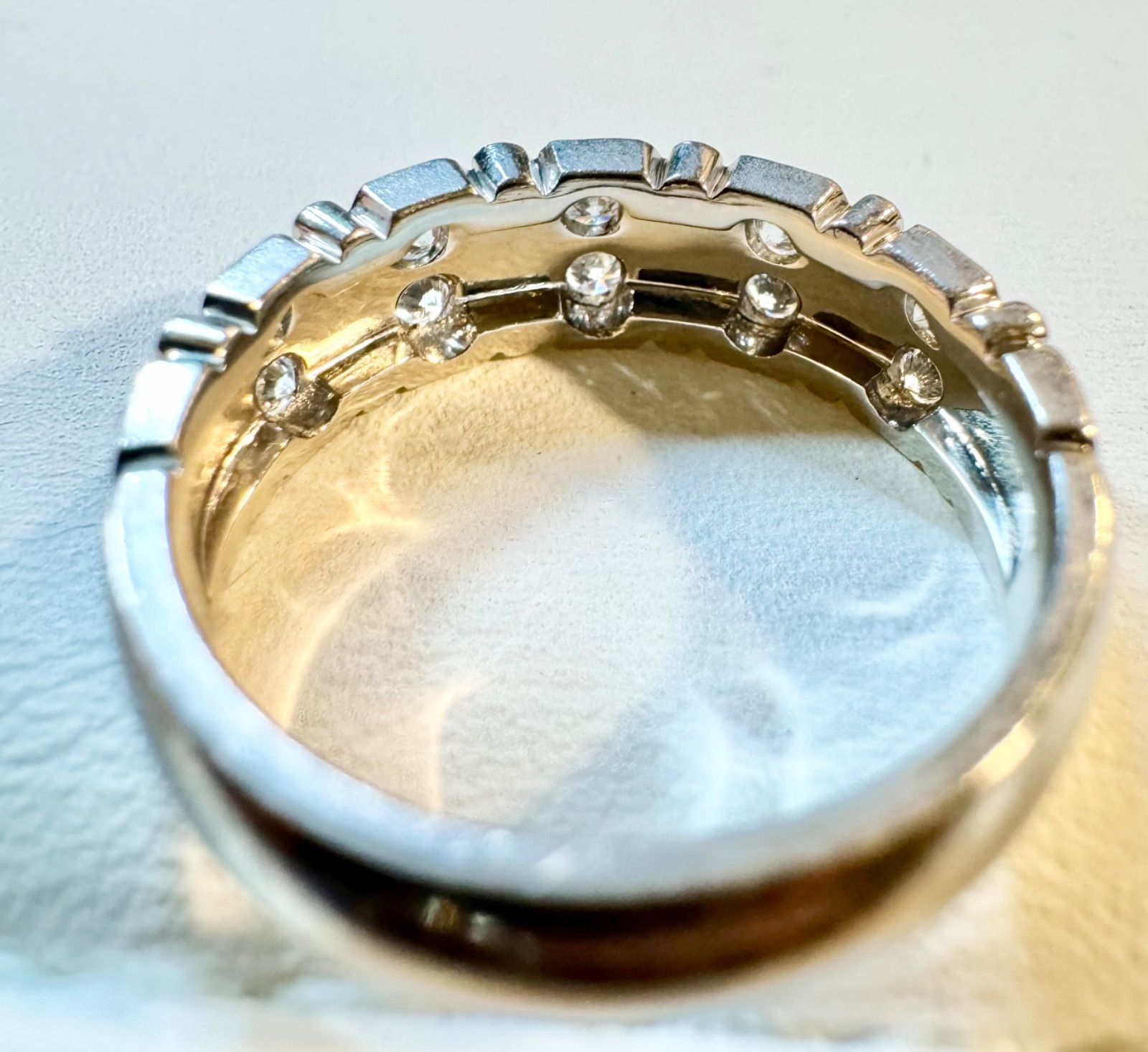 新品同様、極美品/Ｐt900 アンブローズ/ダイヤモンドリング Pt900/アンブローズ/ ゆったりサイズ/高級ダイヤモンドリング