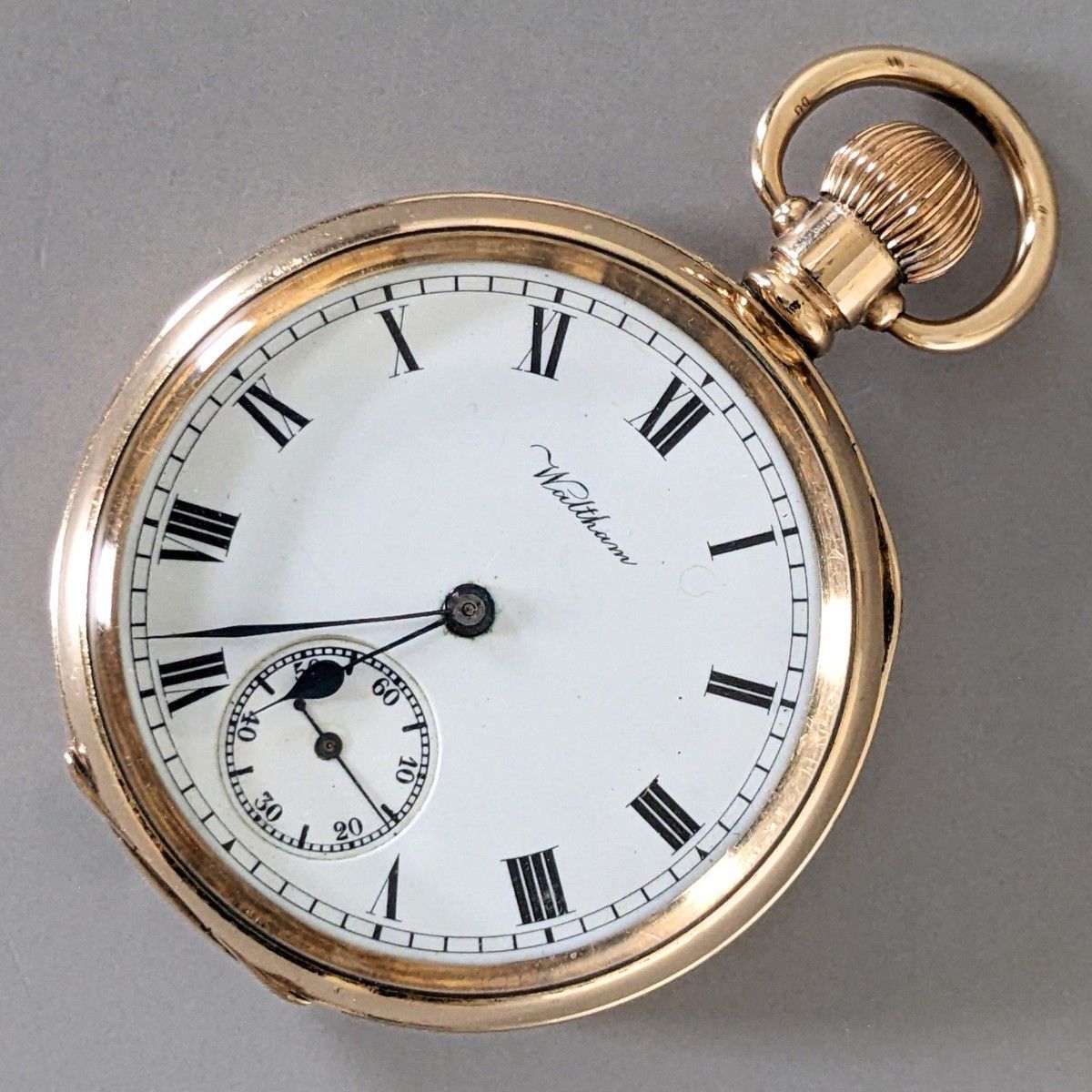 1912年製 WALTHAM ウオルサム デ二ソンケース エナメル文字盤 