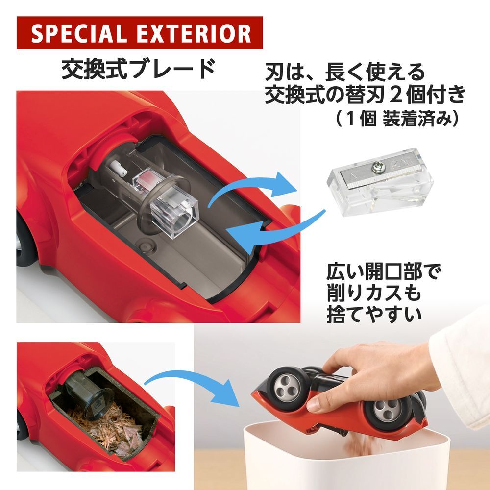 鉛筆削り ハシレ!エンピツケズリ!レッド