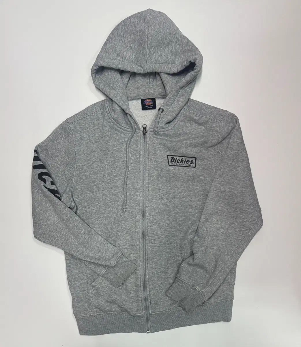 【雷市場（ポンジャン）商品韓国直送】 DICKIES(ディッキーズ) グレー フード付き ジップアップパーカー m