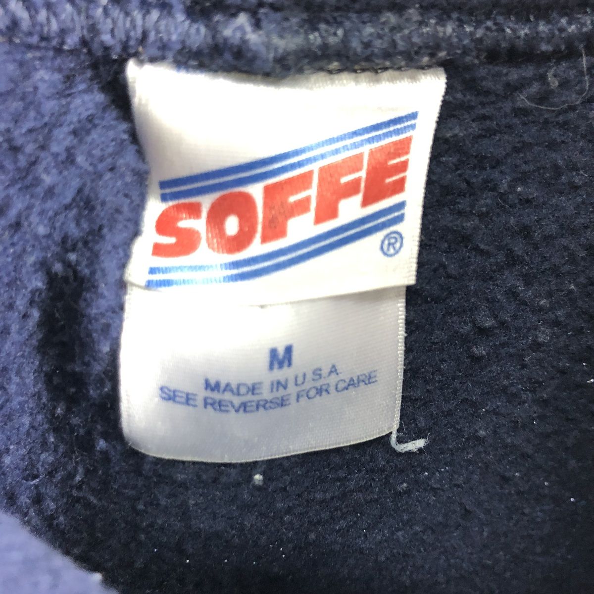 古着 90年代 SOFFE U.S.NAVY 両面プリント スウェットプルオーバー