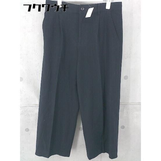 【美品】NewYorker ワイドパンツ ネイビー M ◇ NEWYORKER BLUE ニューヨーカーブルー タック ワイド パンツ