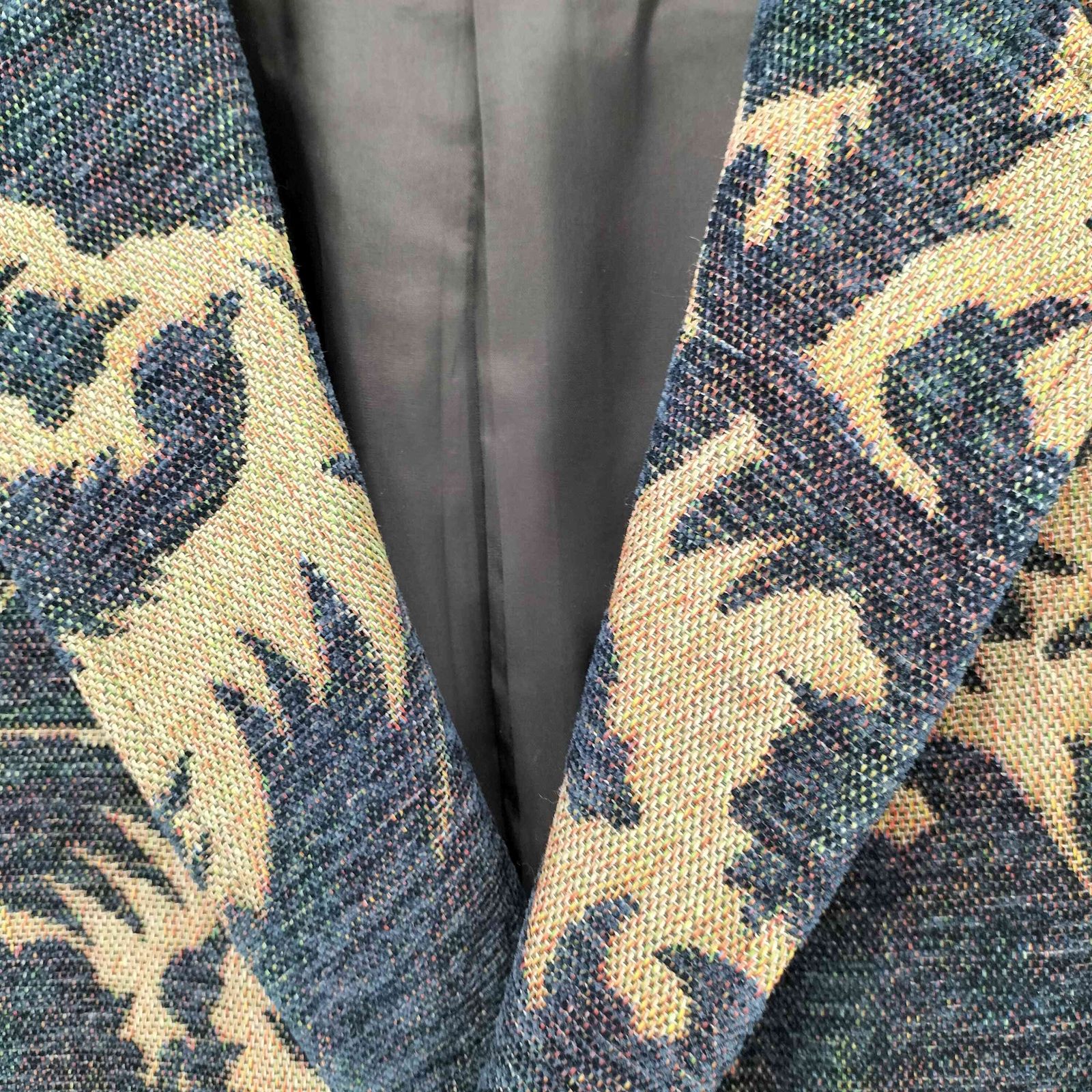 【特別価格!!】ヨウジヤマモトプールオム 24AW ゴブラン織ロングジャケット Yohji Yamamoto pour homme(ヨウジヤマモトプールオム) INK DYED