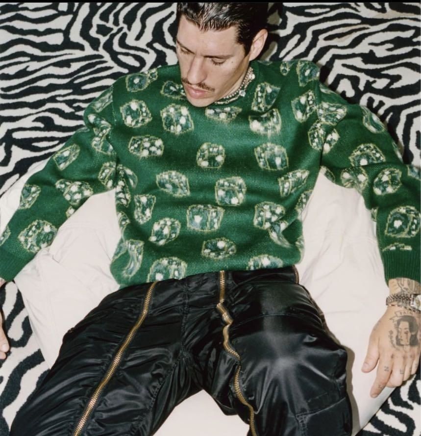トップス Supreme dice sweater 22aw Supreme-Dice-Sweater-Black.jpg
