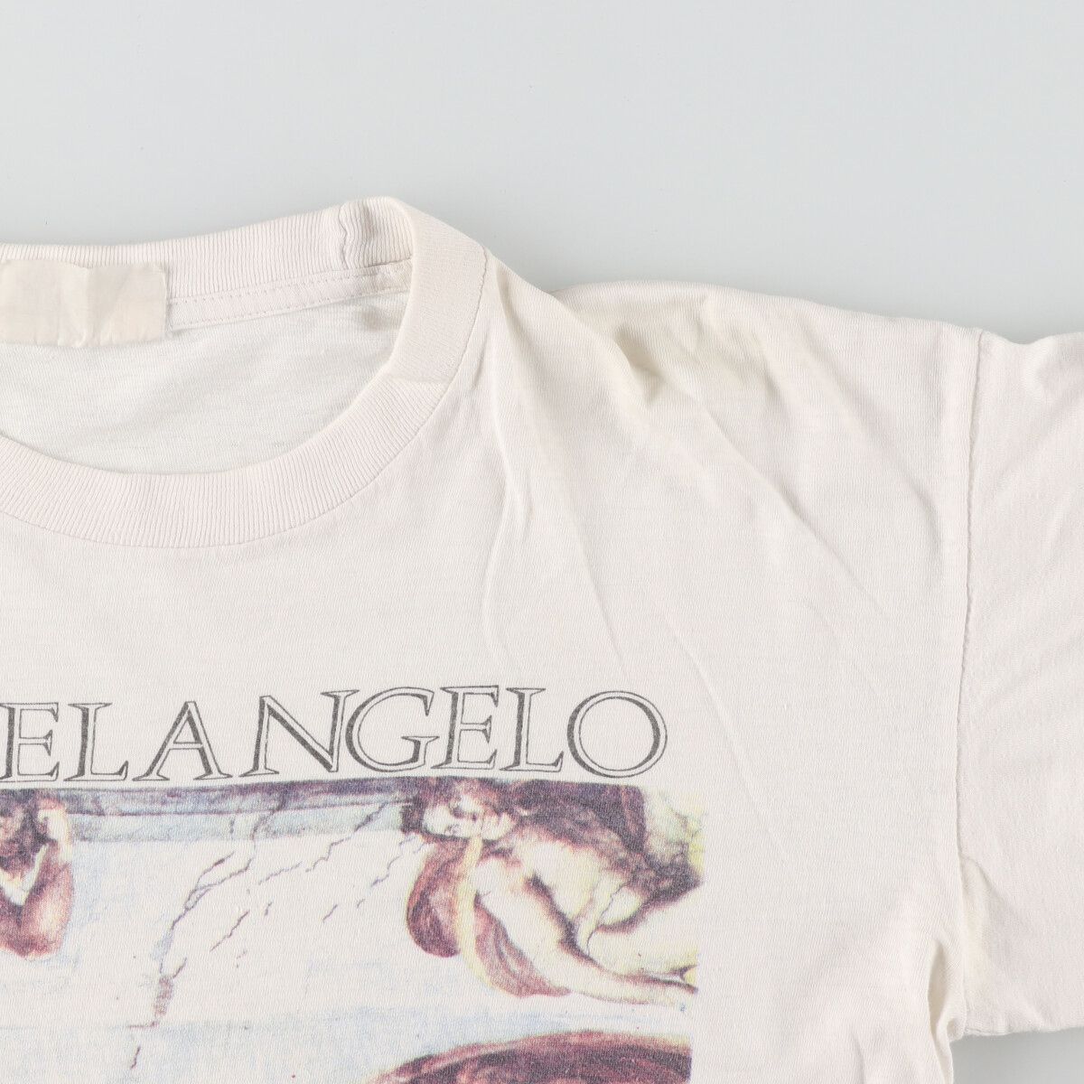 古着 ~90年代 MICHELANGELO ミケランジェロ アダムの創造 アートT 
