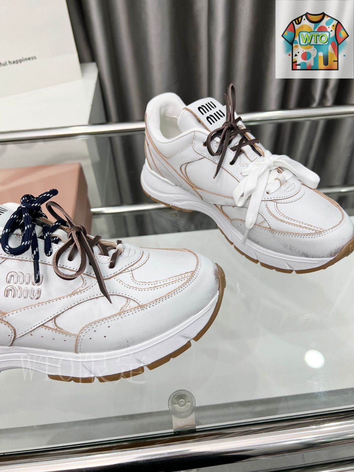 MIU MIU ミュウミュウ Sneakers メッシュスニーカー 5E7260 MIU MIU ミュウミュウ Sneakers メッシュスニーカー 5E7260
