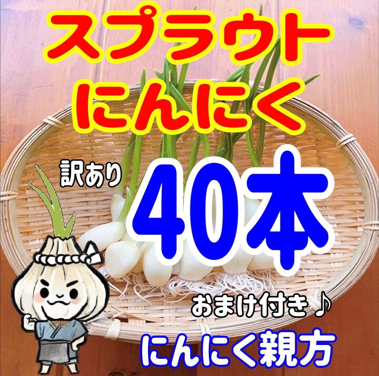 スプラウトにんにく 驚きの栄養価 発芽にんにく 訳あり40本 にんにく