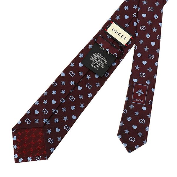 新品 グッチ GUCCI ネクタイ シンボルズ モチーフ シルク タイ