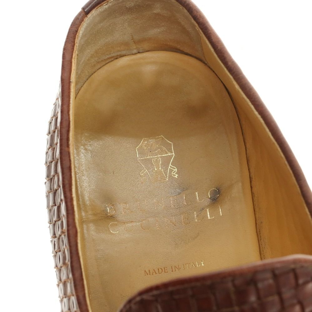 中古】ブルネロクチネリ Brunello Cucinelli イントレチャートレザー