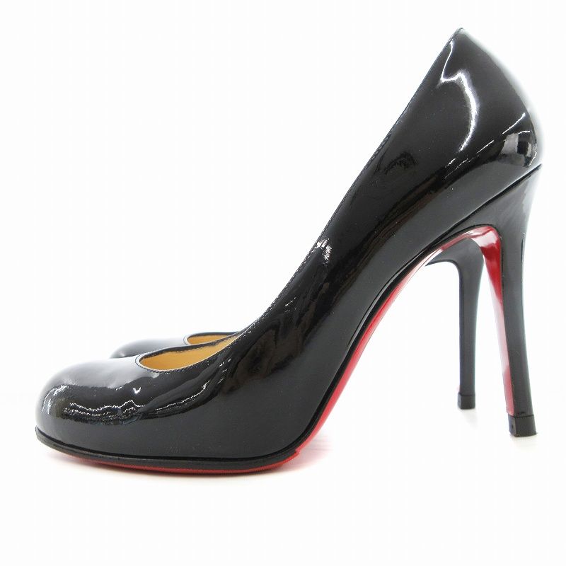 Christian Louboutin ブラック ハイヒール 38 1/2 ルブタン 38.5