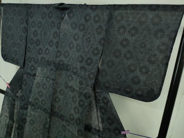 平和屋本店■極上　夏物　重要無形文化財　本場宮古上布　苧麻　花菱文　逸品　DZAA4007kh5 平和屋本店□極上 夏物 重要無形文化財 本場宮古上布 苧麻 花菱文 逸品