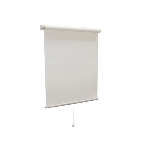 モダン ロールスクリーン 【無地 60cm×135cm アイボリー】 日本製 巻