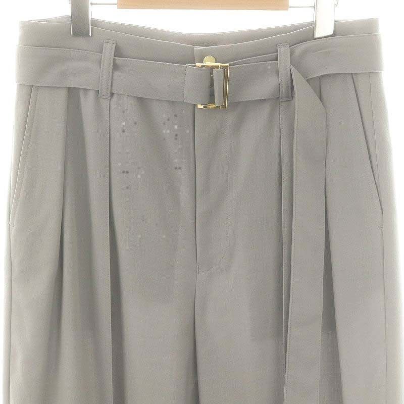 クルニ CULLNI 23AW Washable Twill Tuck Wide Pants with Long クルニ CULLNI 23AW Washable Twill Tuck Wide Pants with Long