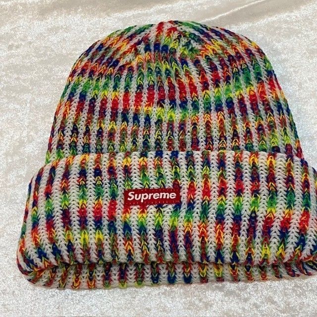 Rainbow Knit Loose Gauge Beanie | Supreme 21fw