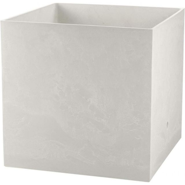 リッチェル ラヴィーレ プランターWS キューブ 55型 ホワイト 170902 大型プランター 底面給水機能付