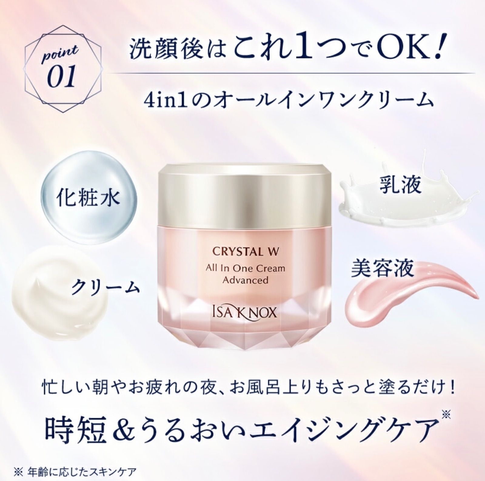 イザノックス クリスタル Wオールインワンクリーム アドバンストEX