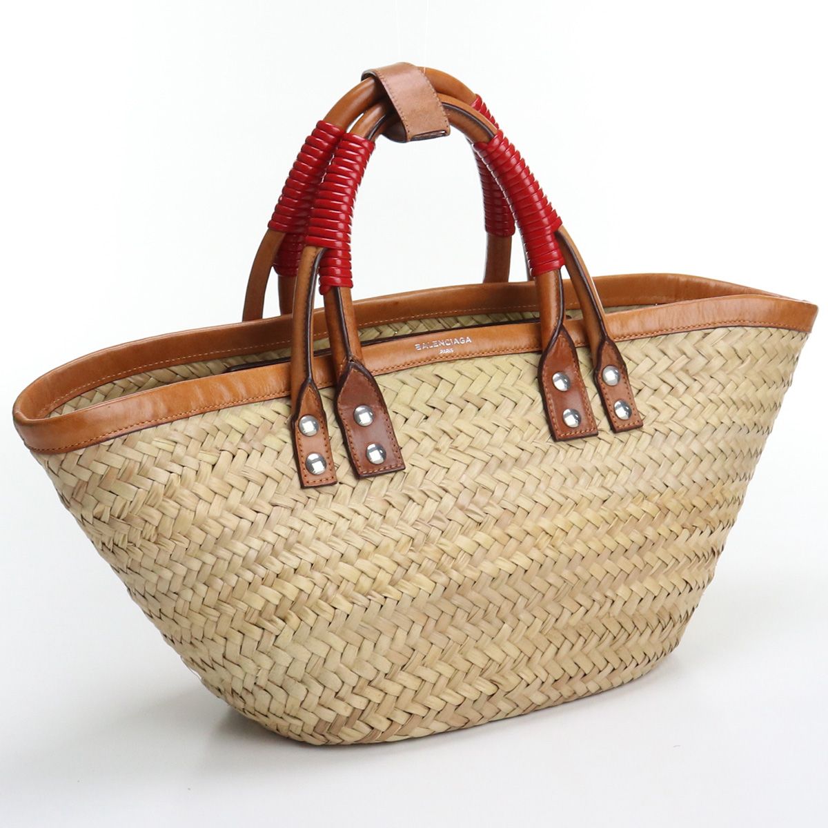 BALENCIAGAラフィアバッグ