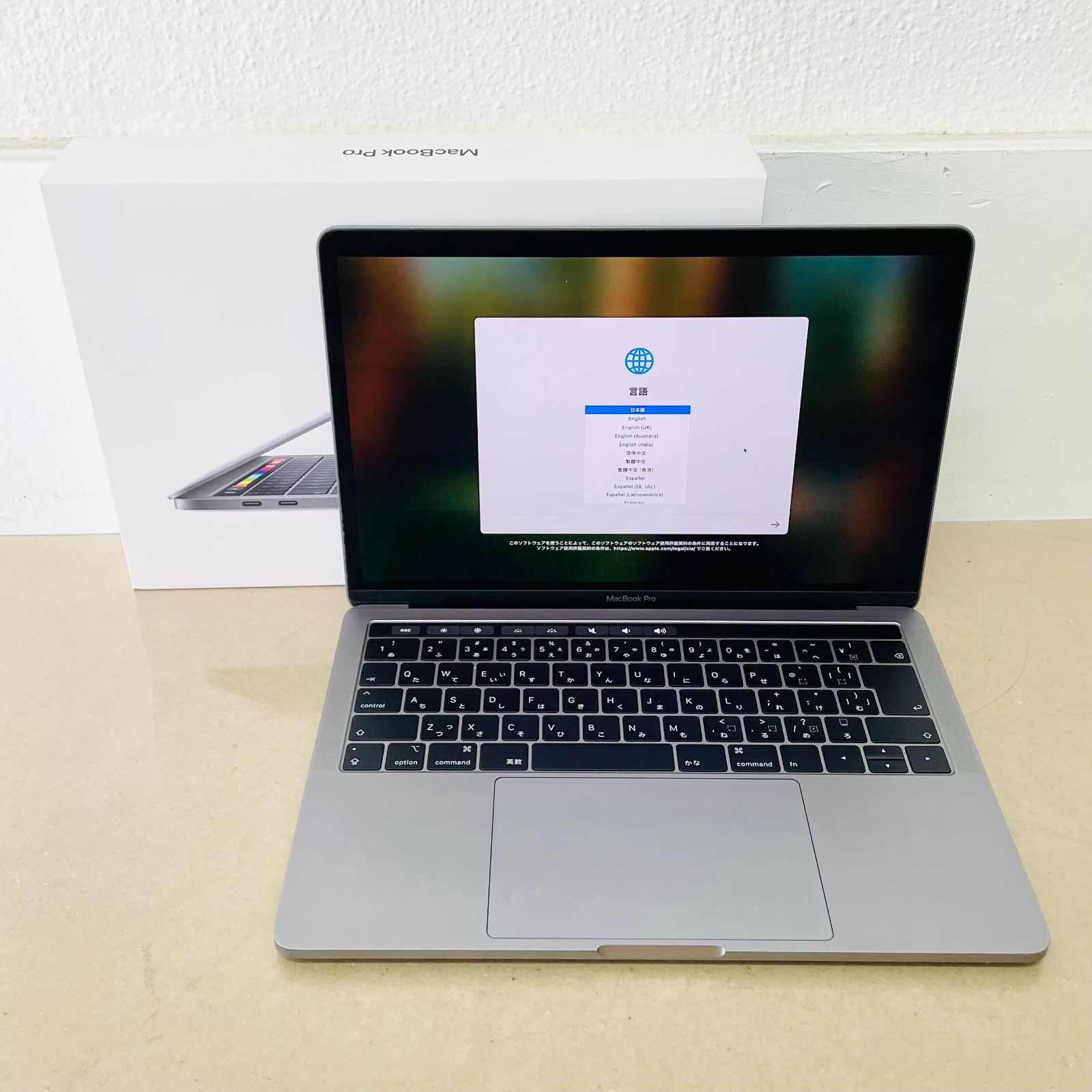 初期化済み 美品 MacBook Pro 13インチ Thunderbolt 3ポートx2 (Mid 2019) Core i5  1.4GHz/8GB/SSD 256GB スペースグレイ MUHP2J/A C776 80サイズ発送 付属品あり - メルカリ