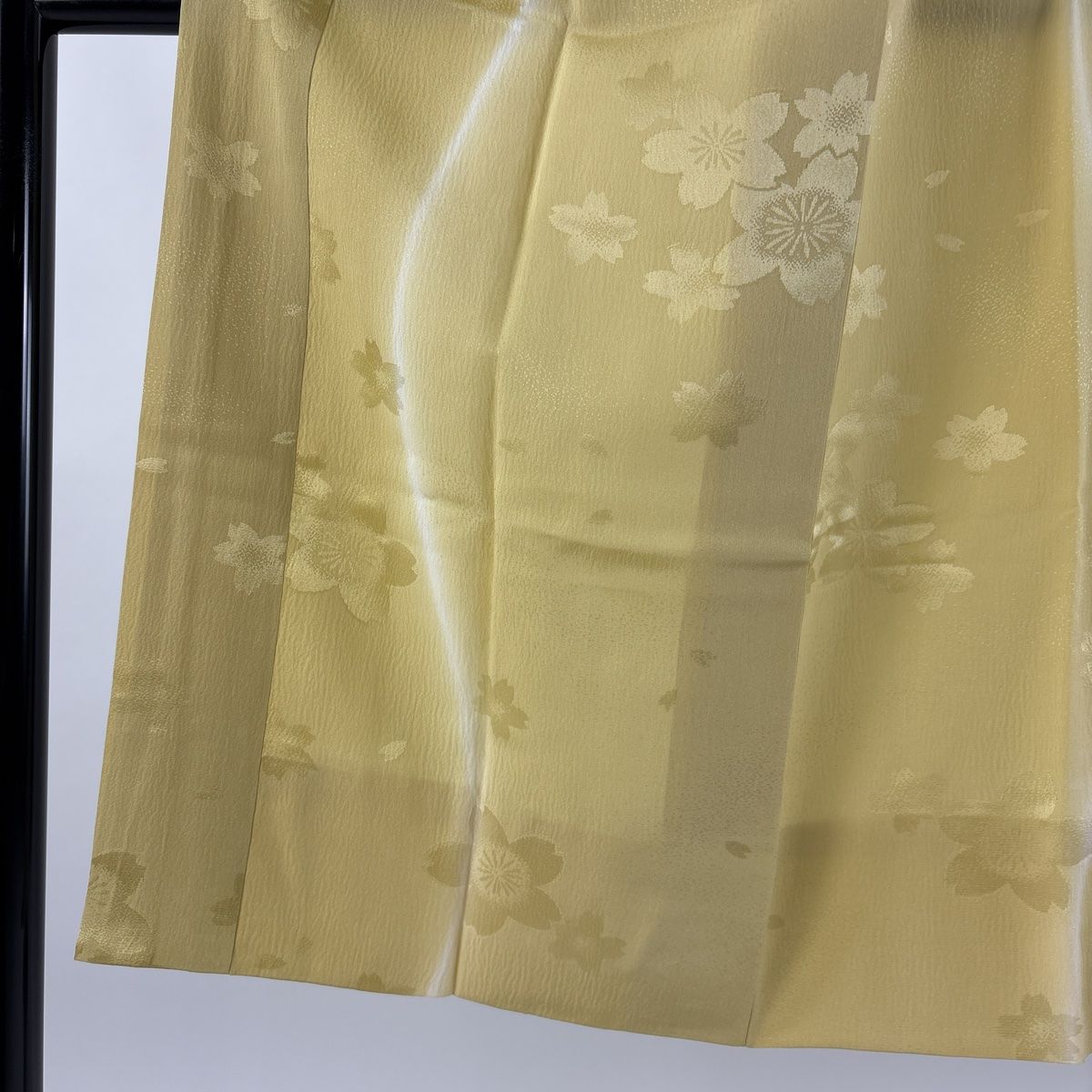 長襦袢 身丈124cm 裄丈64cm M やまと 地紋 ぼかし ベージュ 正絹 秀品