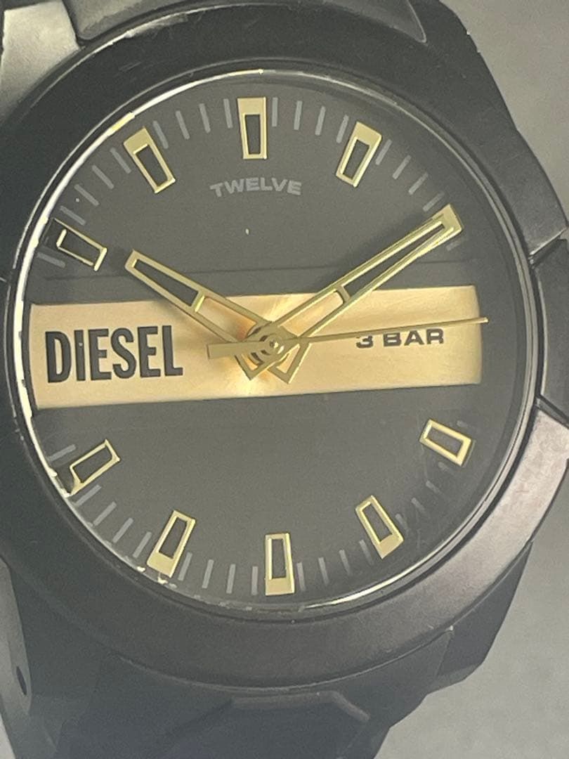 DIESEL ディーゼル DOUBLE UP ダブルアップ DZ-1997 文字盤 ブラック 